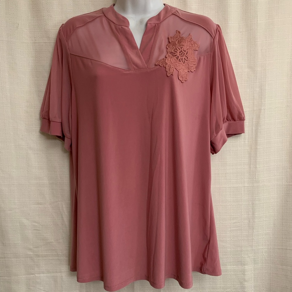 Emma & Olive Pink Women's Top XL